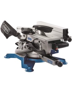 1 - Troncatrice combinata per legno con pianetto lama 254mm 1800w Scheppach hm100t