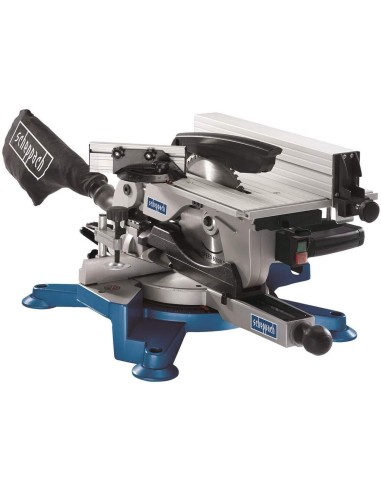 1 - Troncatrice combinata per legno con pianetto lama 254mm 1800w Scheppach hm100t