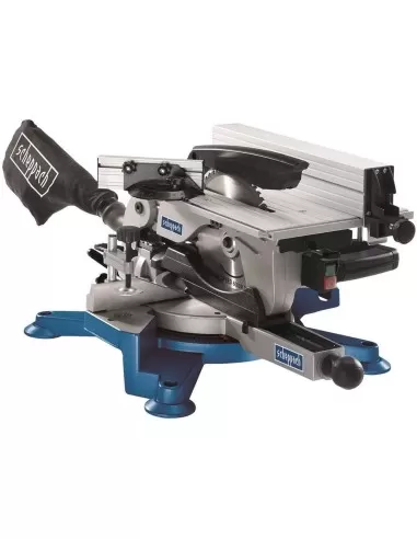 1 - Troncatrice combinata per legno con pianetto lama 254mm 1800w Scheppach hm100t