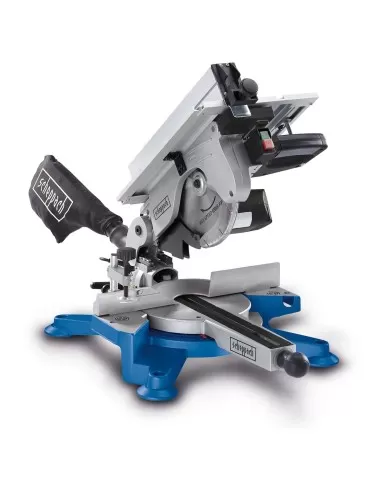 5 - Troncatrice combinata per legno con pianetto lama 254mm 1800w Scheppach hm100t