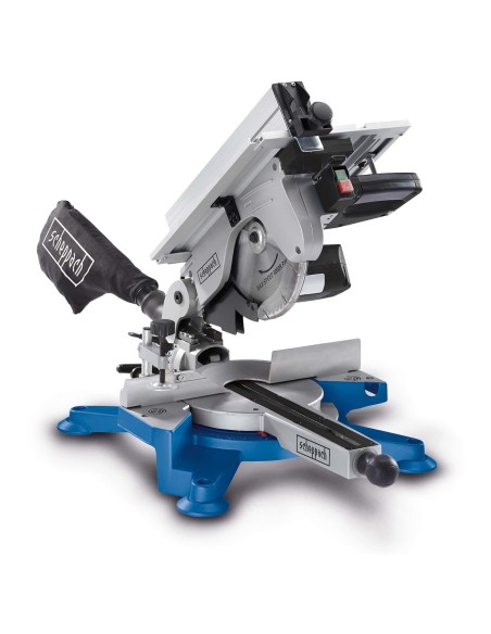 5 - Troncatrice combinata per legno con pianetto lama 254mm 1800w Scheppach hm100t