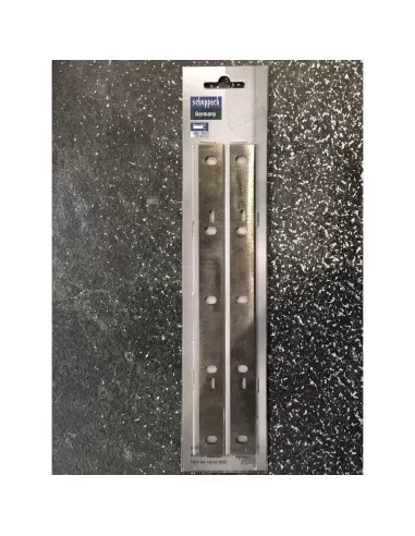 1 - Coppia di coltelli ricambio per pialla filo spessore Scheppach hms1080