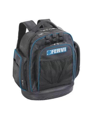 1 - Zaino multifunzione 37x16x46 cm porta utensili attrezzi pc Fervi 0557