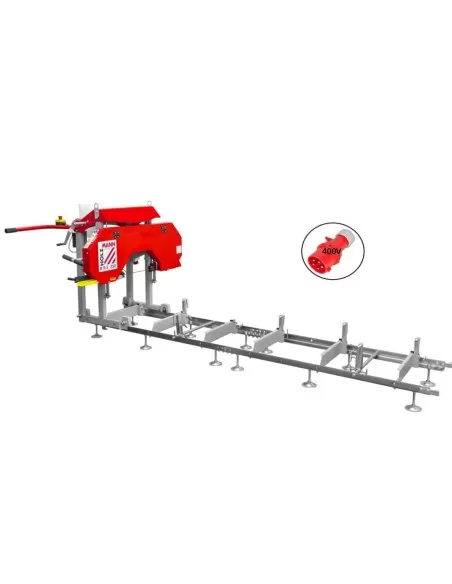 Segatronchi con binario sega nastro holzmann bbs350 400v