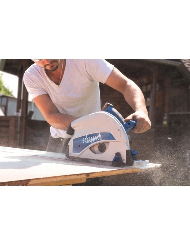 Sega circolare a immersione 210mm Scheppach pl75 barra guida 1400mm e accessori