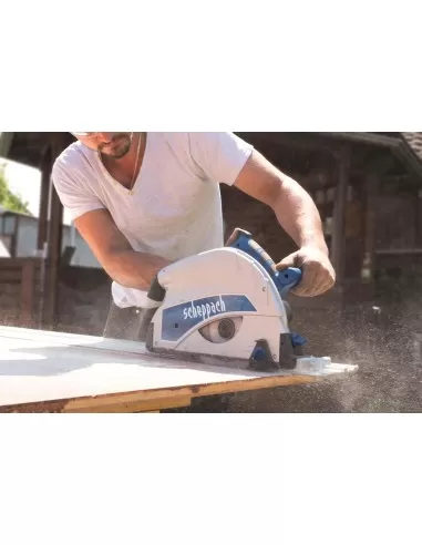 Sega circolare a immersione 210mm Scheppach pl75 barra guida 1400mm e accessori