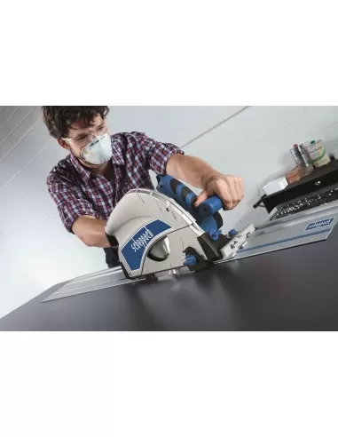 Sega circolare a immersione 210mm Scheppach pl75 barra guida 1400mm e accessori