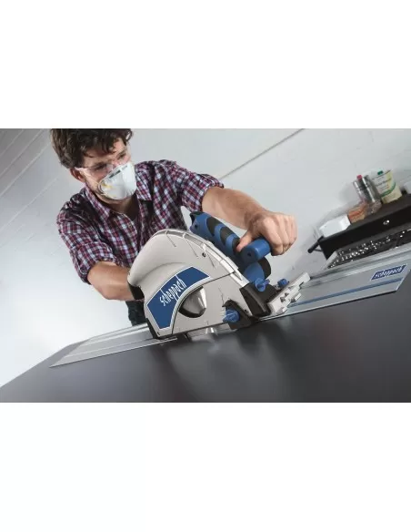 Sega circolare a immersione 210mm Scheppach pl75 barra guida 1400mm e accessori