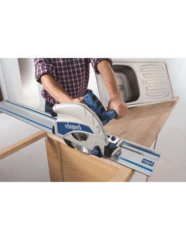 Sega circolare a immersione 210mm Scheppach pl75 barra guida 1400mm e accessori