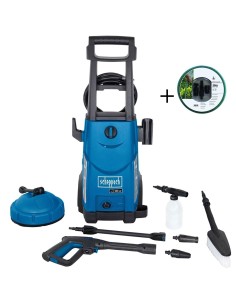1 - Idropulitrice elettrica 180 bar 450 l/h 2400w Scheppach hce2400 + tubo 20 mt