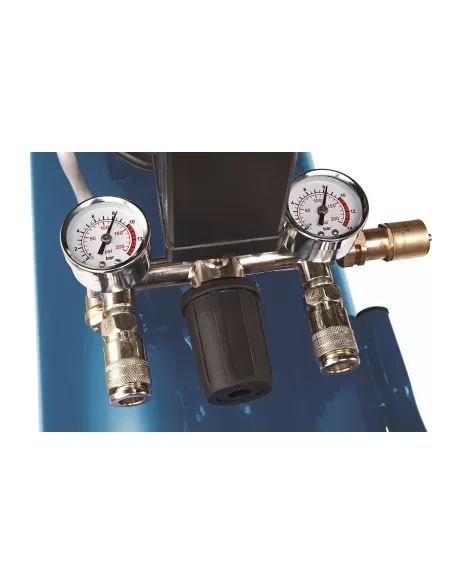 Compressore aria 50lt lubrificato portatile bicilindrico v 8bar Scheppach hc52dc