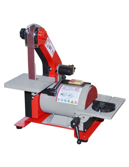 Levigatrice combinata da banco a nastro verticale piu' disco holzmann bt75