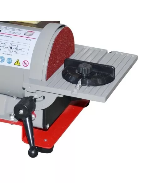 3 - Levigatrice combinata da banco a nastro verticale piu' disco holzmann bt75