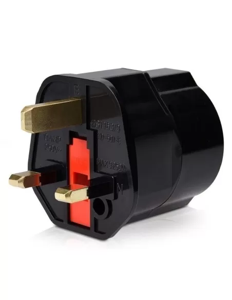 1 - Adattatore spina schuko presa uk tipo g con fusibile