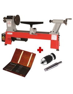 Tornio Holzmann d460fxl con attacco mandrino, mandrino e sgorbie h8tlg