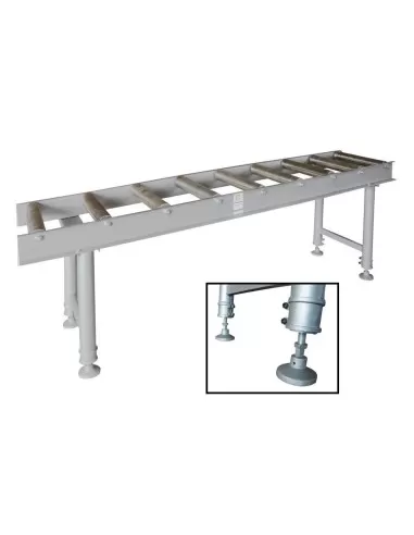 Rulliera folle a 9 rulli portata 700kg trasportatore 2 mt holzmann rb9