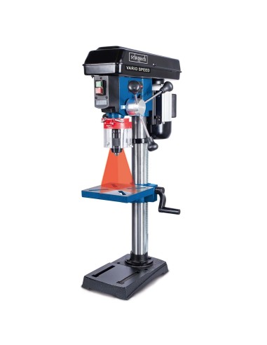 Trapano a colonna da banco velocita' regolabile +laser 550 w Scheppach dp19vario