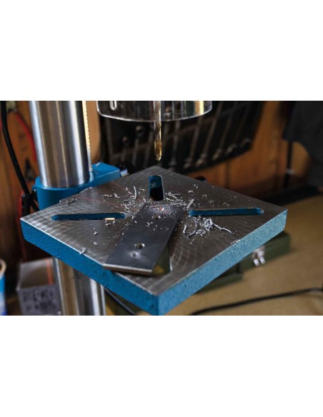 Trapano a colonna da banco velocita' regolabile +laser 550 w Scheppach dp19vario