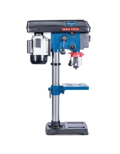 Trapano a colonna da banco velocita' regolabile +laser 550 w Scheppach dp19vario