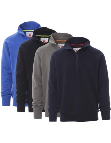 Felpa mezza zip cerniera corta Payper austin maglia in cotone uomo
