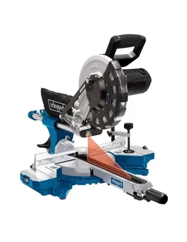 1 - Troncatrice radiale per legno Scheppach hm254 2000w sega circolare ø255 laser