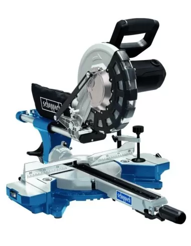 3 - Troncatrice radiale per legno Scheppach hm254 2000w sega circolare ø255 laser