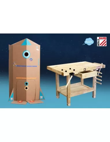 3 - Banco da lavoro tavolo in legno gioco per bambini holzmann wb106mini