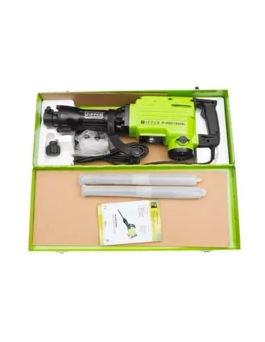 2 - Martello demolitore pneumatico perforatore 1500w Zipper zi-abh1500d