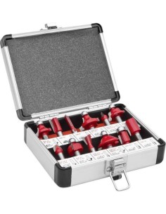 Kit set frese fresatura per fresatrici legno gambo 8 mm holzmann ofs12