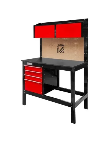 Banco da lavoro tavolo officina cassetti parete porta utensili holzmann wt39
