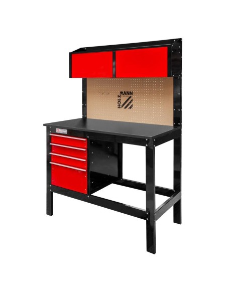 Banco da lavoro tavolo officina cassetti parete porta utensili holzmann wt39