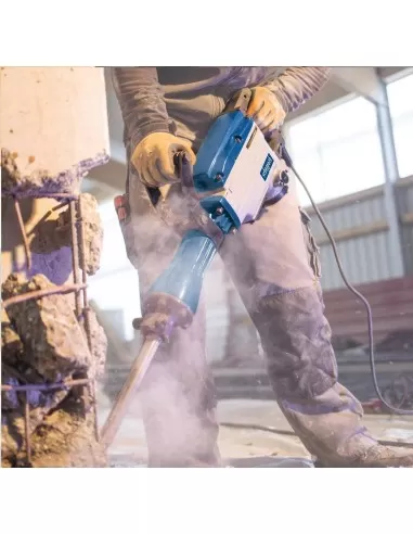 2 - Martello demolitore Scheppach ab1700 50j 1700W con 2 scalpelli