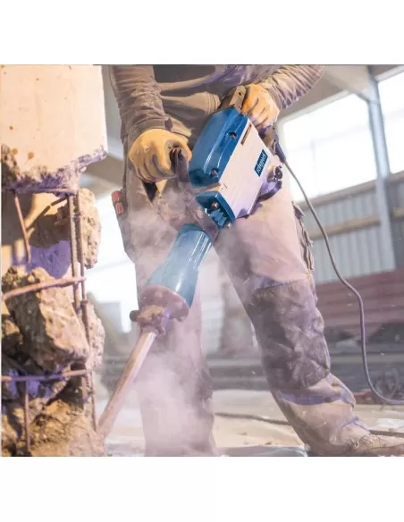 2 - Martello demolitore Scheppach ab1700 50j 1700W con 2 scalpelli