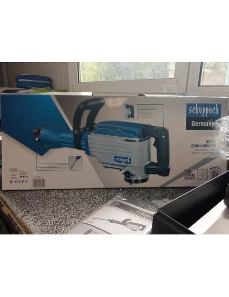 7 - Martello demolitore Scheppach ab1700 50j 1700W con 2 scalpelli