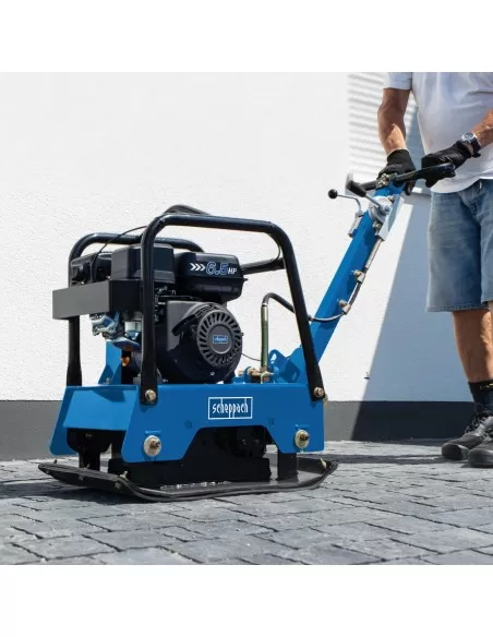 Piastra vibrante a scoppio Scheppach hp2500s 30kN 6.5hp 196cc 125kg
