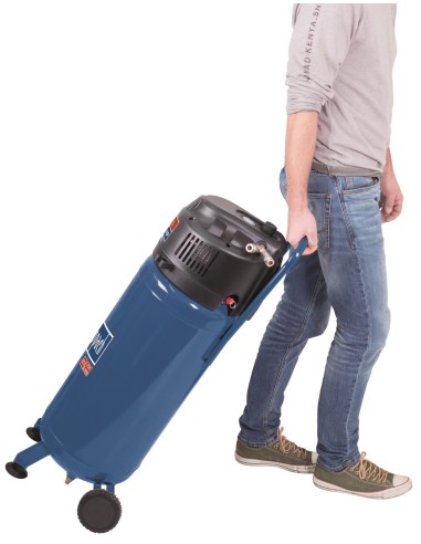 Compressore Scheppach hc51v aria verticale 50 lt litri + kit accessori 8 pz