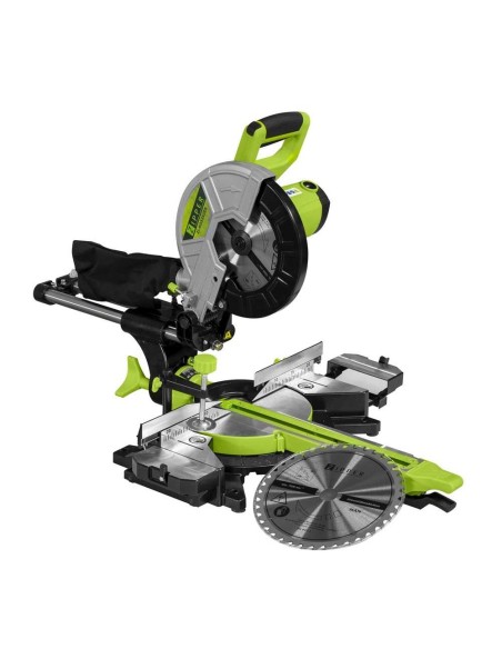 1 - Troncatrice radiale legno alluminio plastica 255mm Zipper zi-kgs255ds