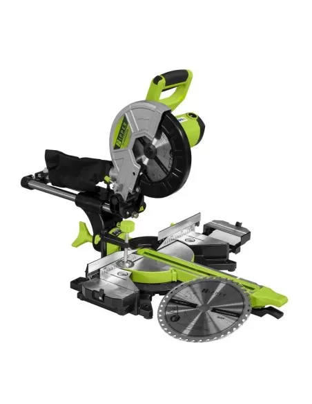 1 - Troncatrice radiale legno alluminio plastica 255mm Zipper zi-kgs255ds