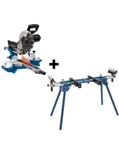 Troncatrice radiale per legno SCHEPPACH hm254 2000w ø254 + cavalletto umf1600