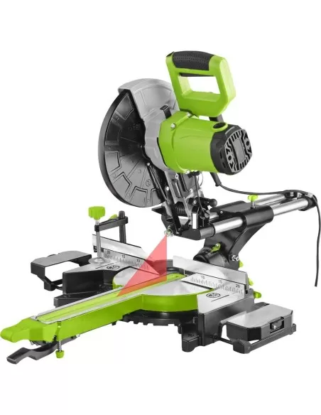 3 - Troncatrice radiale legno alluminio plastica 255mm Zipper zi-kgs255ds