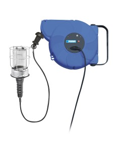 Avvolgicavo avvolgitore 14 m automatico porta lampada e27 Fervi 0428