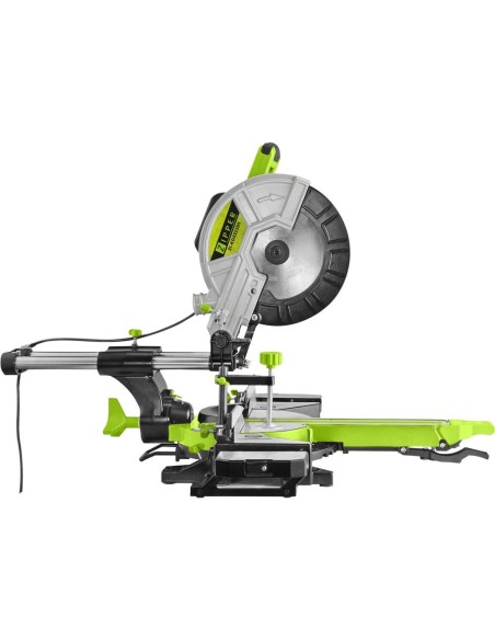 4 - Troncatrice radiale legno alluminio plastica 255mm Zipper zi-kgs255ds