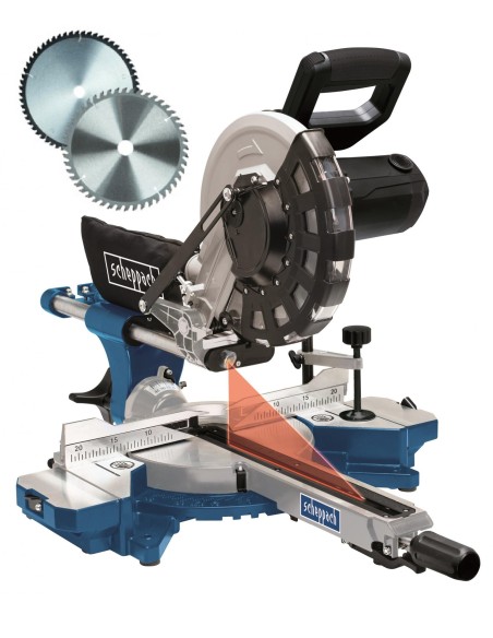 Troncatrice radiale per legno SCHEPPACH hm254 2000w ø254 + cavalletto umf1600