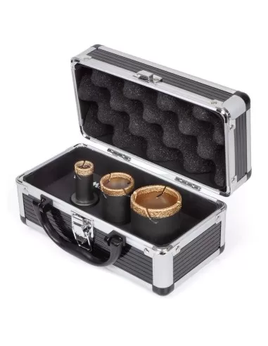 1 - VALIGETTA SET DI FRESE DIAMANTATE PER LASTRE SOTTILI 27/35/50MM MONTOLIT FSS-KIT