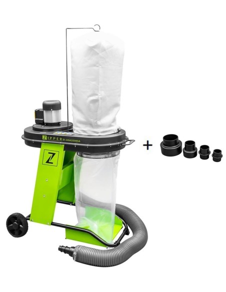 Aspiratore trucioli sacco aspiratrucioli carrellato Zipper zi-asa550e Aspiratore trucioli sacco aspiratrucioli carrellato Zipper zi-asa550e