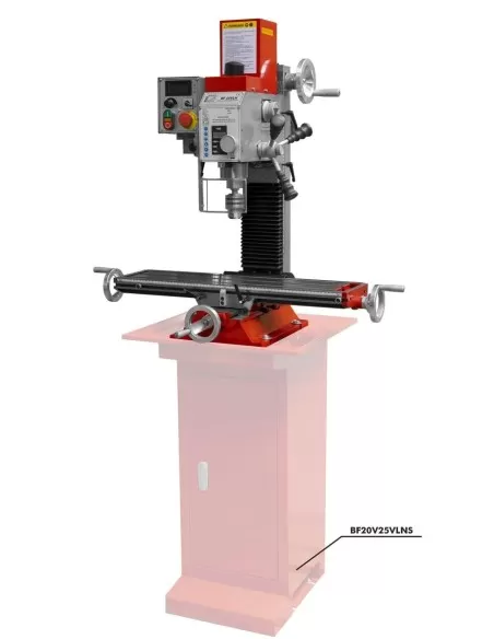 Trapano fresa da banco ad ingranaggi holzmann bf25vln 230v