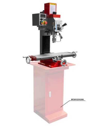 Trapano fresa da banco ad ingranaggi holzmann bf25vln 230v