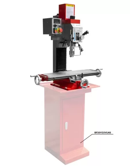 Trapano fresa da banco ad ingranaggi holzmann bf25vln 230v