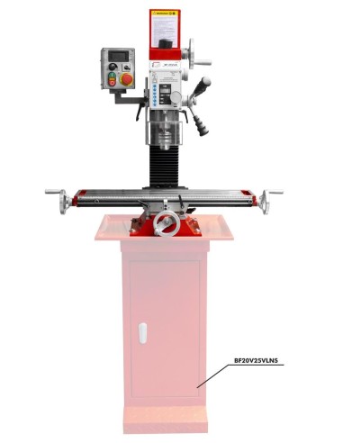 Trapano fresa da banco ad ingranaggi holzmann bf25vln 230v