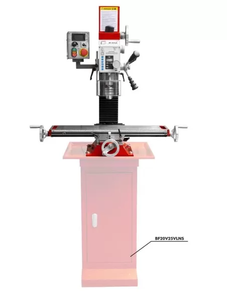 Trapano fresa da banco ad ingranaggi holzmann bf25vln 230v
